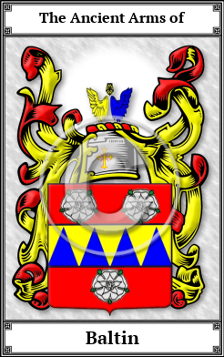 Baltin Family Crest Download (JPG) Book Plated - 600 DPI