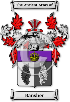 Bansher Family Crest Download (JPG) Legacy Series - 600 DPI