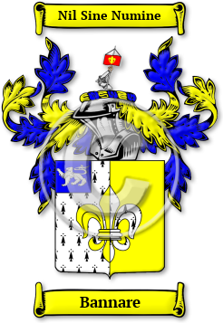 Bannare Family Crest Download (jpg) Legacy Series - 150 DPI