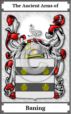Baning Family Crest Download (JPG)  Book Plated - 150 DPI