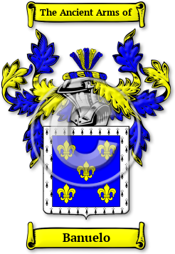 Banuelo Family Crest Download (jpg) Legacy Series - 150 DPI