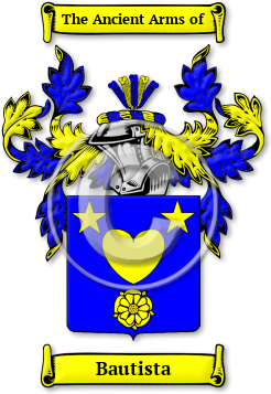 Bautista Family Crest Download (jpg) Legacy Series - 150 DPI