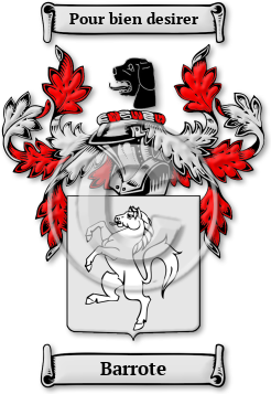 Barrote Family Crest Download (jpg) Legacy Series - 150 DPI