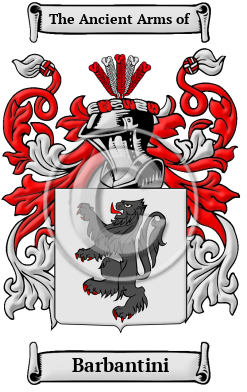 Barbantini Family Crest/Coat of Arms