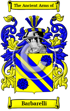 Barbarelli Family Crest/Coat of Arms