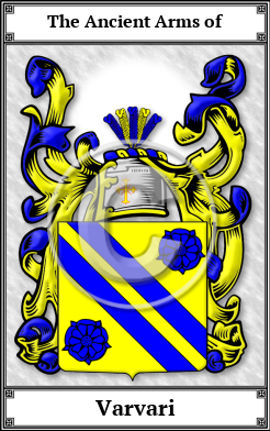 Varvari Family Crest Download (JPG) Book Plated - 600 DPI