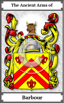 Barbour Family Crest Download (JPG)  Book Plated - 150 DPI