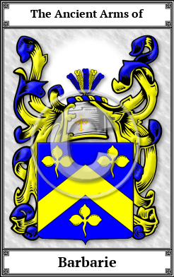 Barbarie Family Crest Download (JPG) Book Plated - 600 DPI