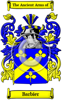 Barbier Family Crest/Coat of Arms