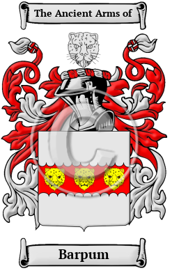 Barpum Family Crest/Coat of Arms