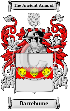 Barrebume Family Crest/Coat of Arms