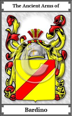 Bardino Family Crest Download (JPG)  Book Plated - 150 DPI
