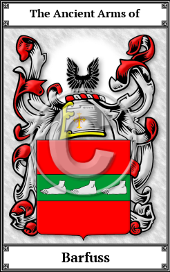 Barfuss Family Crest Download (JPG) Book Plated - 600 DPI