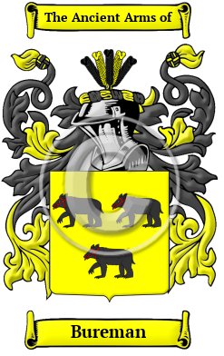 Bureman Family Crest/Coat of Arms