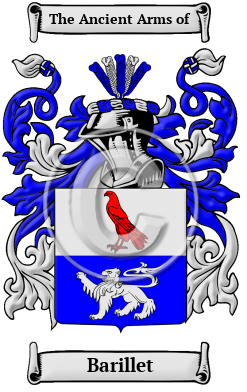 Barillet Family Crest/Coat of Arms