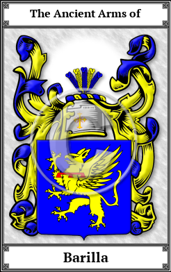 Barilla Family Crest Download (JPG)  Book Plated - 150 DPI
