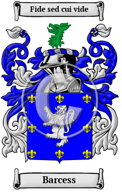 Barcess Family Crest/Coat of Arms