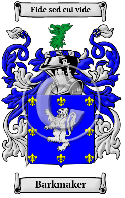 Barkmaker Family Crest/Coat of Arms