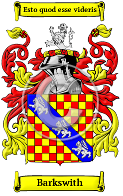Barkswith Family Crest/Coat of Arms