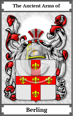 Berling Family Crest Download (JPG)  Book Plated - 150 DPI