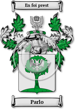 Parlo Family Crest Download (jpg) Legacy Series - 150 DPI