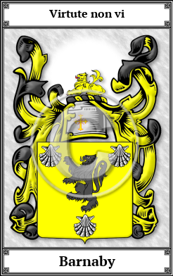 Barnaby Family Crest Download (JPG) Book Plated - 600 DPI