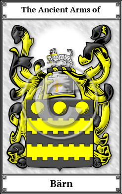 Bärn Family Crest Download (JPG)  Book Plated - 150 DPI