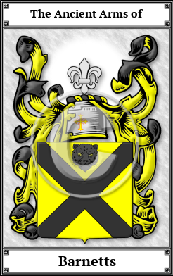 Barnetts Family Crest Download (JPG)  Book Plated - 150 DPI