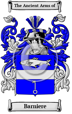 Barniere Family Crest/Coat of Arms