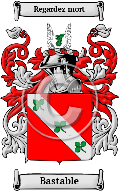 Bastable Family Crest/Coat of Arms
