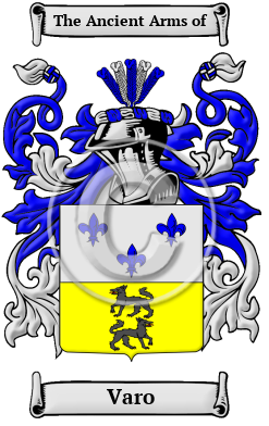 Varo Family Crest/Coat of Arms