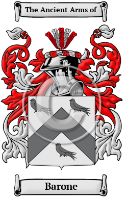 Barone Family Crest/Coat of Arms