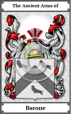 Barone Family Crest Download (JPG) Book Plated - 600 DPI