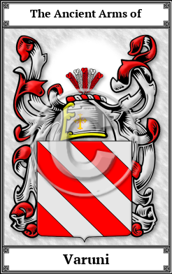 Varuni Family Crest Download (JPG) Book Plated - 600 DPI