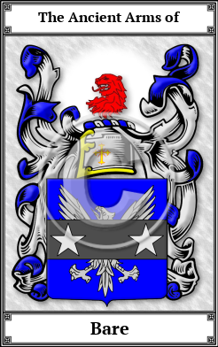 Bare Family Crest Download (JPG) Book Plated - 300 DPI