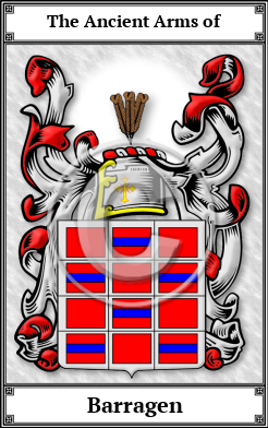 Barragen Family Crest Download (JPG)  Book Plated - 150 DPI