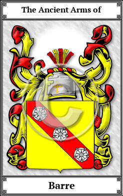 Barre Family Crest Download (JPG)  Book Plated - 150 DPI