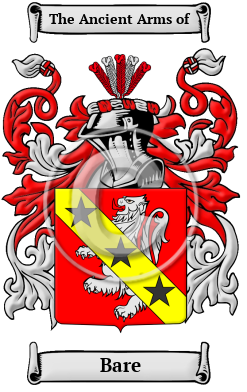 Bare Family Crest/Coat of Arms