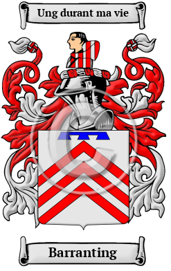 Barranting Family Crest/Coat of Arms