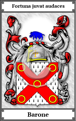 Barone Family Crest Download (JPG) Book Plated - 600 DPI