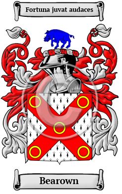 Bearown Family Crest/Coat of Arms