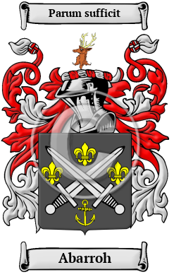 Abarroh Family Crest/Coat of Arms
