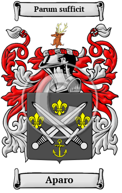 Aparo Family Crest/Coat of Arms