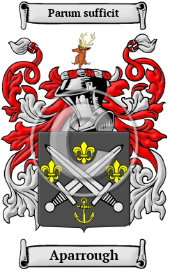 Aparrough Family Crest/Coat of Arms
