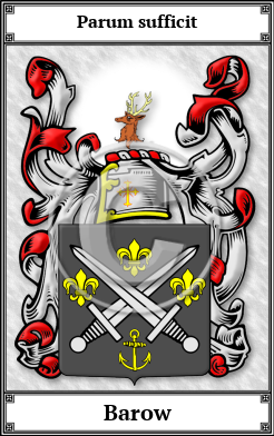 Barow Family Crest Download (JPG)  Book Plated - 150 DPI