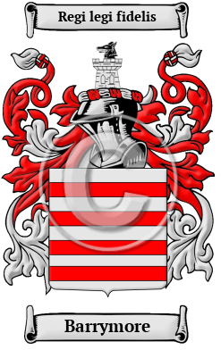 Barrymore Family Crest/Coat of Arms