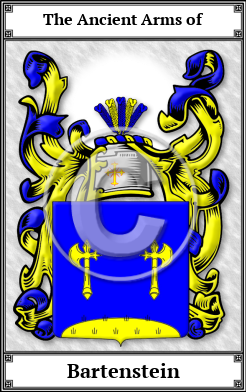 Bartenstein Family Crest Download (JPG) Book Plated - 600 DPI