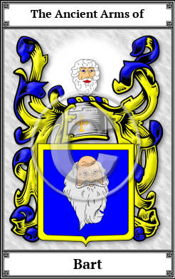 Bart Family Crest Download (JPG) Book Plated - 600 DPI
