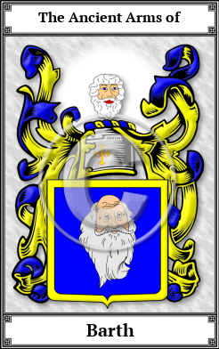 Barth Family Crest Download (JPG)  Book Plated - 150 DPI