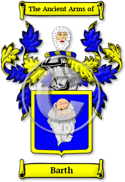 Barth Family Crest Download (jpg) Legacy Series - 150 DPI